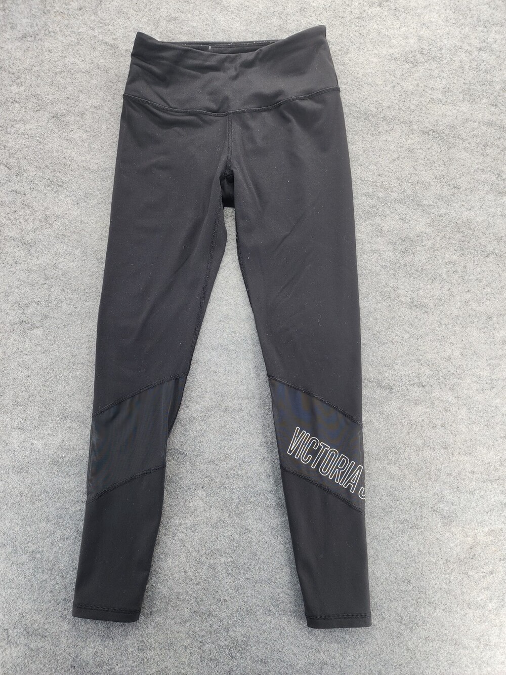 Victoria Secret Sport Leggings Womens Small Black Mid Rise Knockout Tight